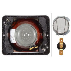 Halogeninis priekinis žibintas, stačiakampis, 12/24V, skaidrus, tvirtinamas varžtais, 173x99x144 mm, Hella 1AA004109041