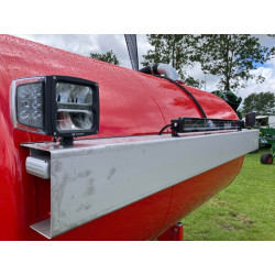 LED priekinis žibintas, 38 W, stačiakampis, 12–24 V, 229 x 150 x 80 mm, šildomas, tolimosios/artimosios šviesos, su lanksčia aps