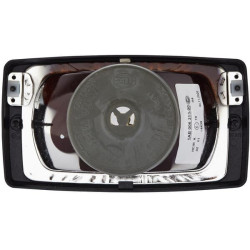 Halogeninis priekinis žibintas, stačiakampis, 12 V, skaidrus, prisukamas, 182 x 94 x 102 mm AMP kištukas, Hella 1AB006213001