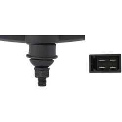 Halogeninis priekinis žibintas, stačiakampis, 12 V, skaidrus/geltonas, tvirtinamas varžtais, Hella 1SA996120801