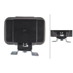 Halogeninis priekinis žibintas, stačiakampis, 12/24V, skaidrus, tvirtinamas varžtais, 194x122x168mm, Hella 1AB004231001