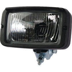 Halogeninis priekinis žibintas, stačiakampis, 12 V, skaidrus/geltonas, tvirtinamas varžtais, 180 x 120 x 126 mm, Hella 1AB007145