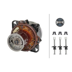 Halogeninis žibintas, apvalus, 12 V, skaidrus, Ø 90 mm, Hella 1BL008193001