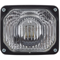 Halogeninis priekinis žibintas, stačiakampis, 12/24V, skaidrus, Hella 1TA122718001