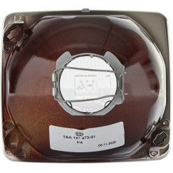 Halogeninis priekinis žibintas, kvadratinis, 12/24V, skaidrus, Hella 1AA127473015