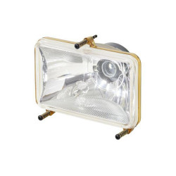 Halogeninis priekinis žibintas, stačiakampis, 12/24V, 130x106,9 mm, Hella 1AB008888051