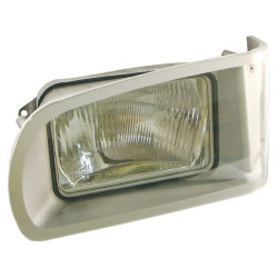 Priekinis žibintas stačiakampis, kairysis, skaidrus, prisukamas, 268x176 mm, Cobo 05416000