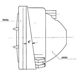 Halogeninis priekinis žibintas, kvadratinis, 12/24V, skaidrus, tvirtinamas varžtais, 140x112x112mm, Cobo 05203000