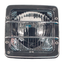 Priekinis žibintas kvadratinis, skaidrus, 140x112x112mm, Cobo 0518200003