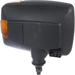 Halogeninis priekinis žibintas, kairysis, stačiakampis, 24 V, skaidrus/gintaro spalvos, tvirtinamas varžtais, Hella 1SA996120031