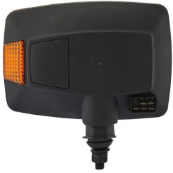 Halogeninis priekinis žibintas, kairysis, stačiakampis, 12 V, skaidrus/gintaro spalvos, prisukamas AMP kištukas, Hella 1SA996120