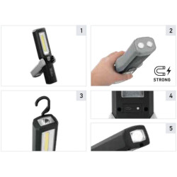 USB rankinis žibintas UHL280 BASE 2XM357300311