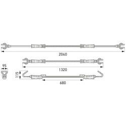 USB variklio dangčio žibintas UBL1000 2XM357300501