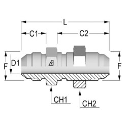 Pertvaros adapteris 9/16 JIC RS09