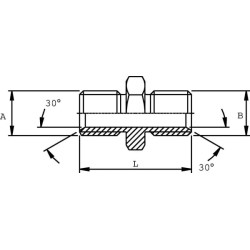 Adapteris M-M M18x1.5 DNM18
