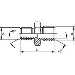 Adapteris M/M 3/8 BSP x M18 VNBM0618