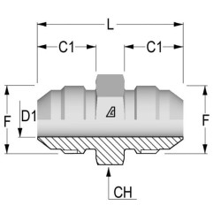 Adapteris M/M 1-7/8 JIC R30