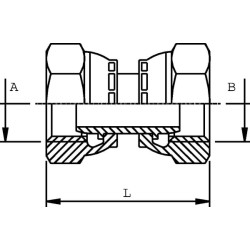 Adapteris F/F 1/2x3/8 BSP FFB0806