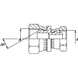 Adapteris F/F 1/2 BSP x M16 FFBM0816