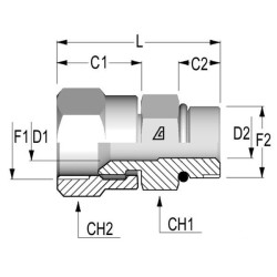 Jungtinis FJ 3/4 – MNPT 3/4 FMUN1208