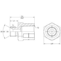 Adapteris V/F 1/2 BSP 1/2 NPT VRBN0808