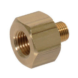 Redukcinis adapteris, žalvaris, vidinis/vidinis sriegis 1/4 18NPTF-M10x1 I00093
