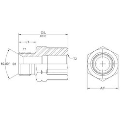 Adapteris M/F 1/2 BSP M 22 VRBM0822