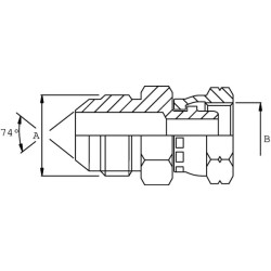 Adapteris M/F 9/16 JIC x M14 VNJMW0914