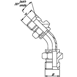 Alkūnė su nuleista galvute M/M 1/2 BSP MM4508B