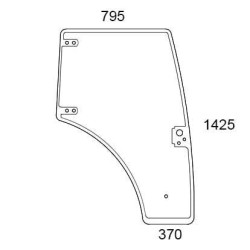 Case - IH Farmall JX80 84396432N Kabinos stiklas, vnt