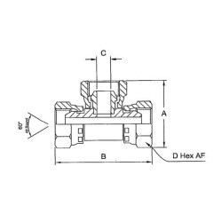 T formos smeigė F 3/4 BSP TFFF12