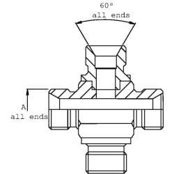 Kryžminis adapteris R1/2 M CROSS08BM