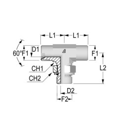 T formos smeigė, išorinis 1/4 BSP, TMMMI04