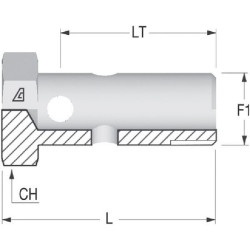 Banžo varžtas M16x1,5 HBM16