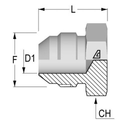 Galinis kamštis 1-5/8 JIC PM26