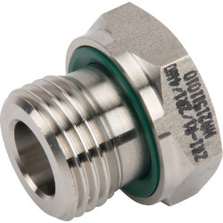 Redukcinė įvorė, išorinė/vidinė 1/2" BSP x 1/4" BSP, WD SS, REDR1214WDSS
