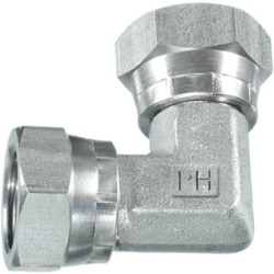 Pasukamas adapteris F/F 1/2" BSP 90° nerūdijantis plienas FF9008KSS