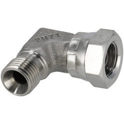 Alkūnės adapteris, išorinis/vidinis, 1/4 colio BSP, nerūdijančio plieno, MF9004KSS