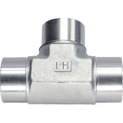 T formos adapteris 1/2" BSP nerūdijančio plieno TBBB08SS