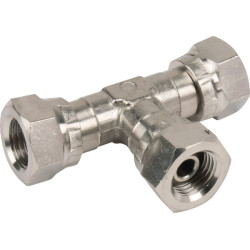 T formos pasukamas adapteris F 3/8" SS T06FSS