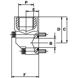 Flanšas kampinis plienas 1/2 1GQ08ST