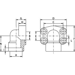 Suvirinimo flanšas 3PSI 2 90° AFW332S6190