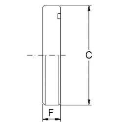 Aklinoji jungtis SAE 6000 1 1/2" SFS624STC