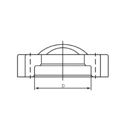 SAE padalintas flanšas 6000-3/4 AFH612