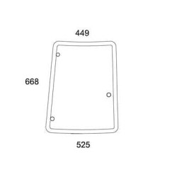 Case - IH Farmall JX90 84396385N Šoninis langas