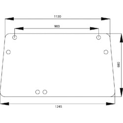Case - IH 440 1989731C1N Galinio lango viršutinė dalis