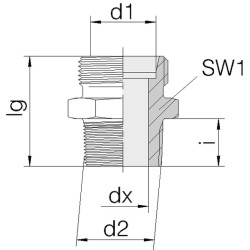 Jungtis 10S 1/4NPT GES10S14NPT