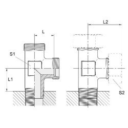 L jungtis 12L R3/8 LES12LRK38