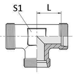 T formos jungtis 6L M12x1,5 TS6LKR