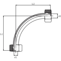 Jungtis 10L 12L 90° VO9010L12L